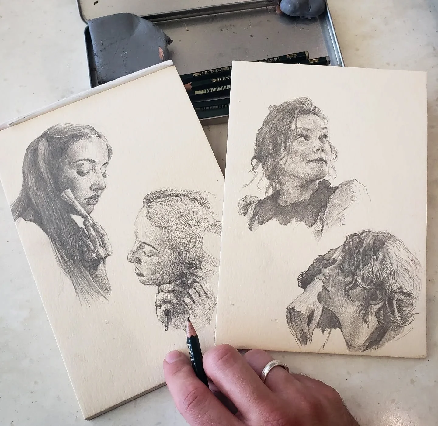 Seattle layover / young actresses portrait studies
 
 
 
#portraitdrawing #pencildrawing #artsketch