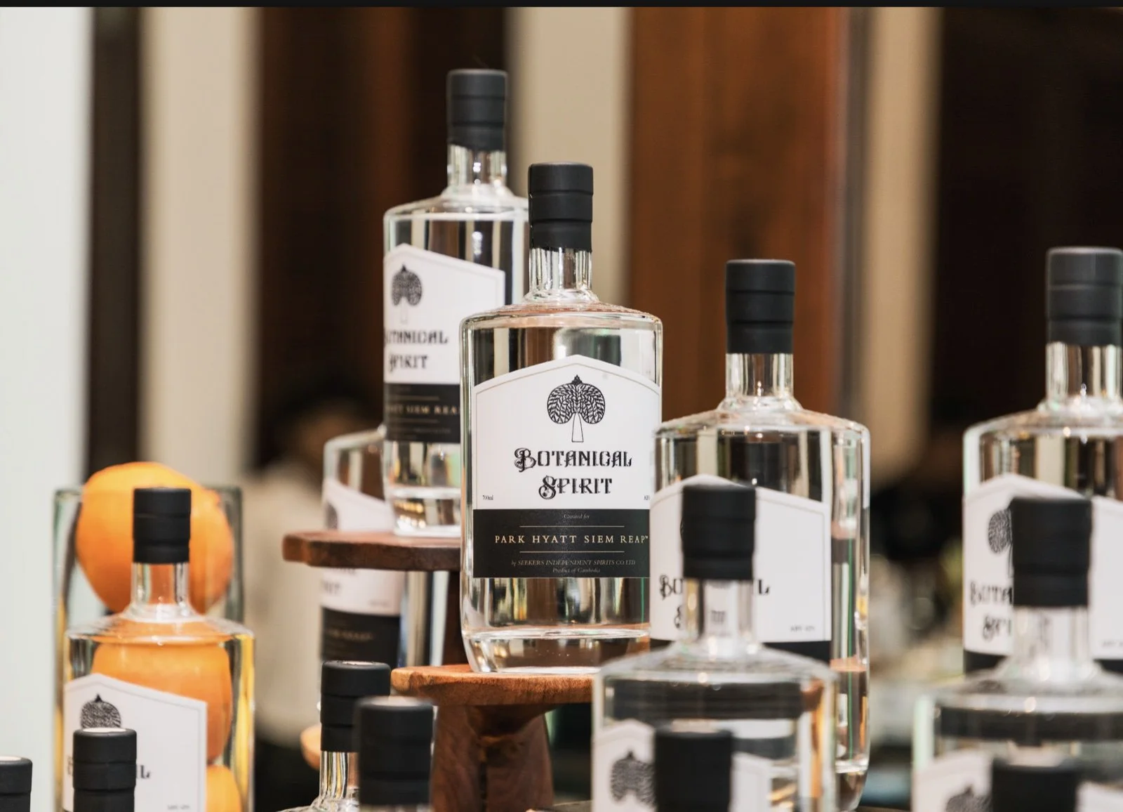Botanical Spirit bottles for Park Hyatt Siem Reap