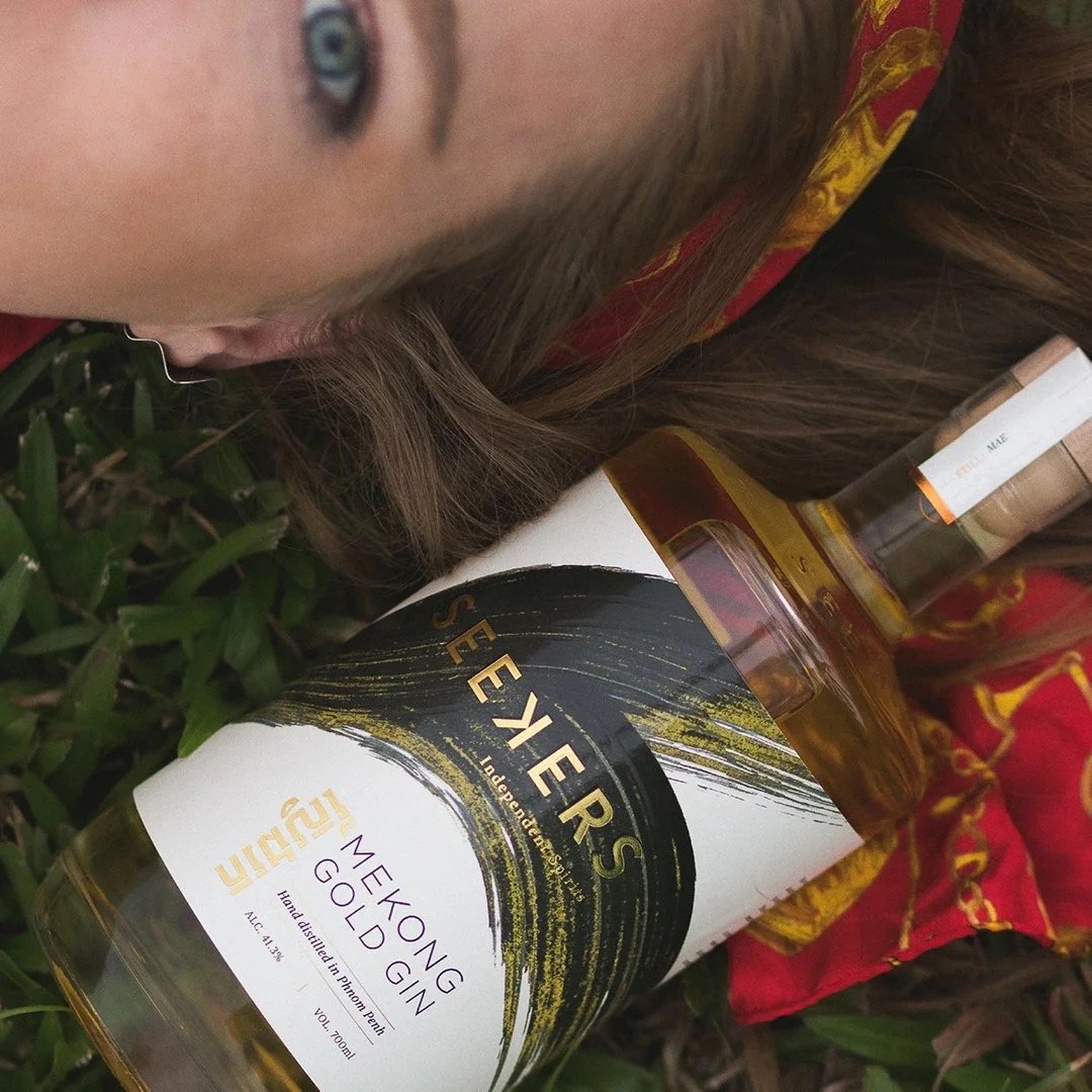Mekong Gold Gin brand card