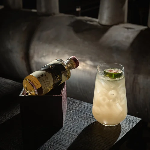 Gold and Stormy cocktail
