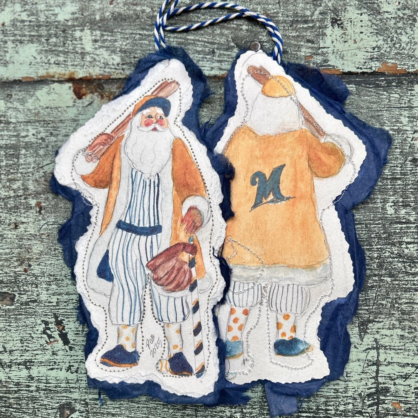 Brewer Baseball Santa