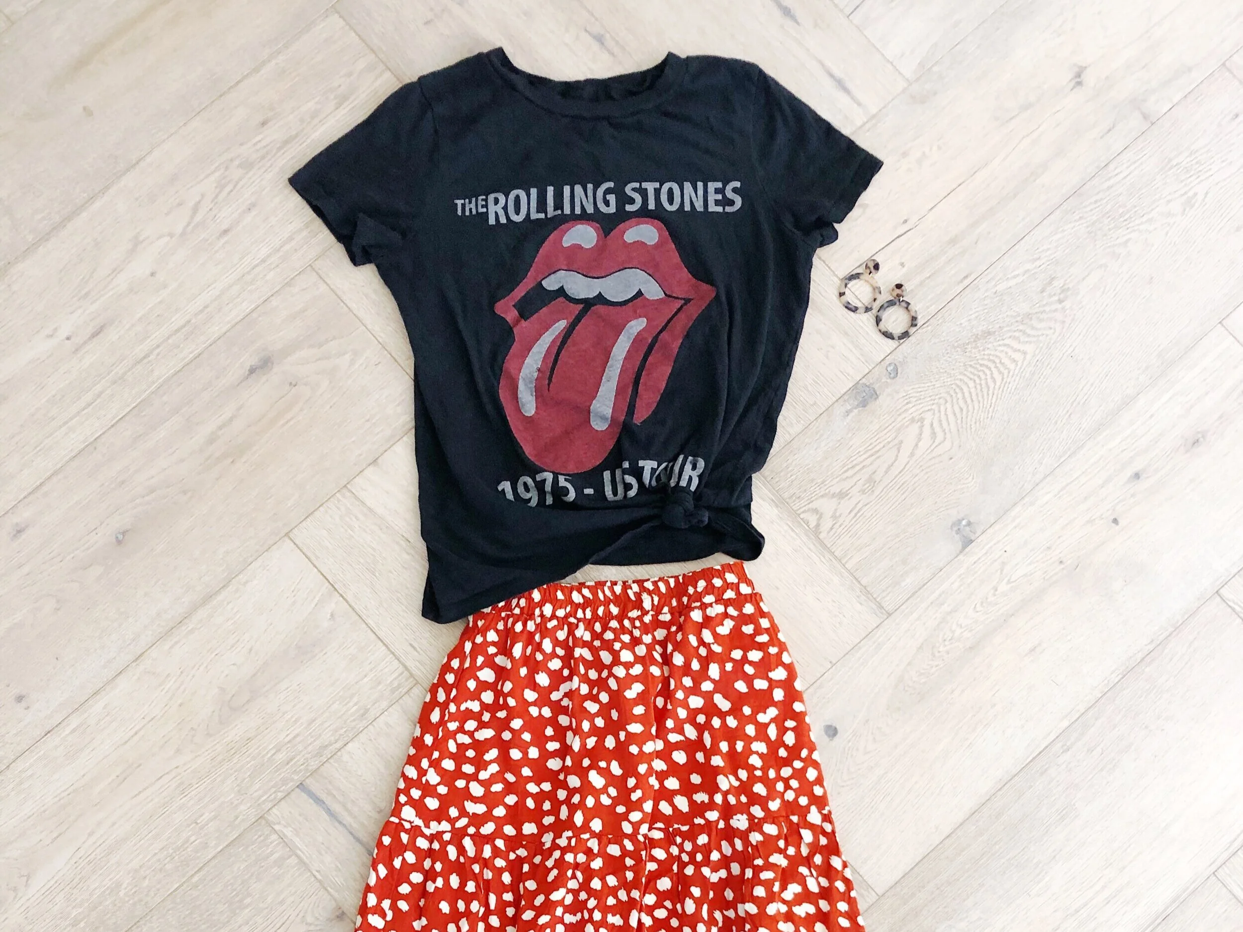 rolling stones shirt outfit