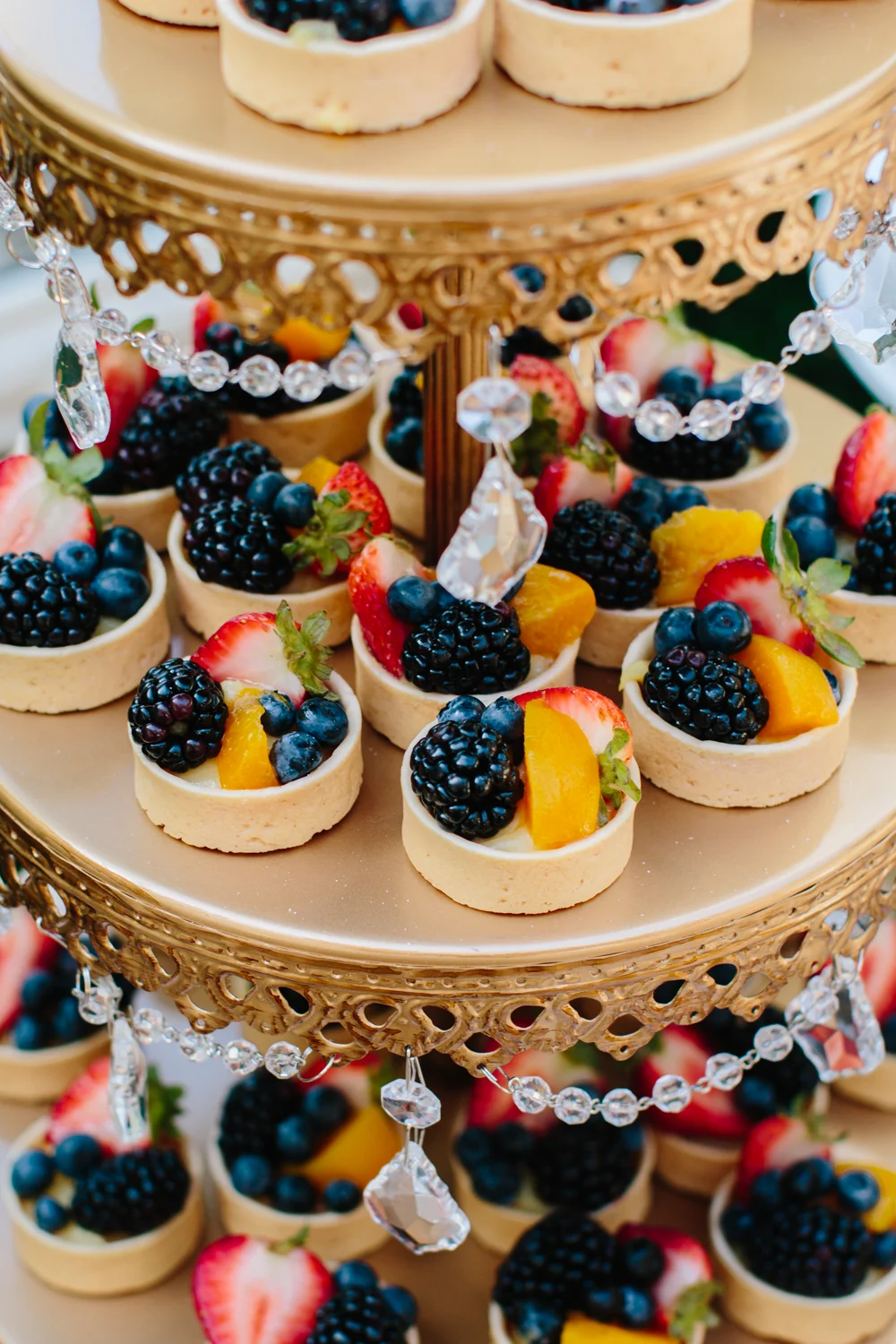 mini fruit tarts - wedding dessert table