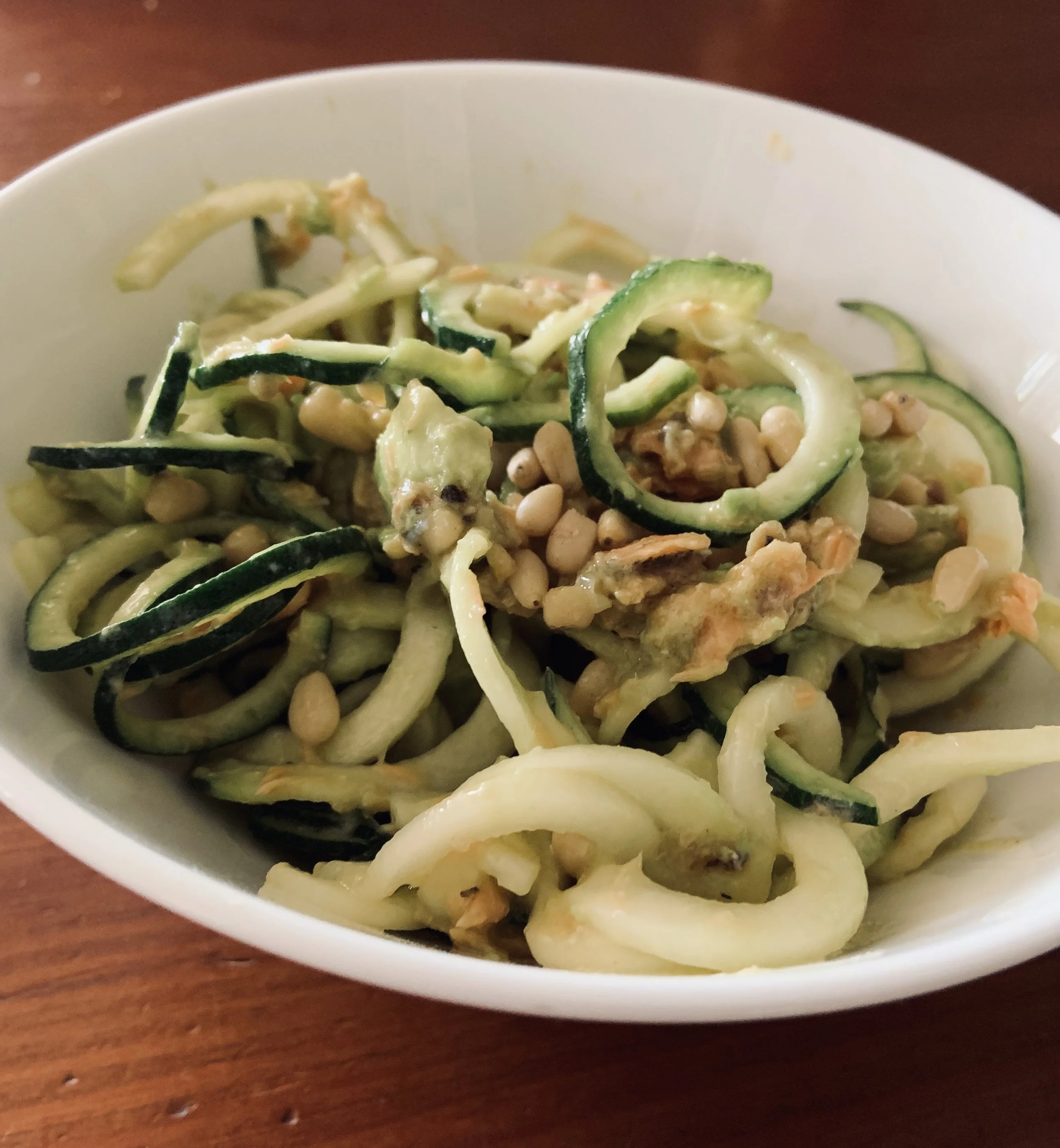 Zingy Salmon Zoodles