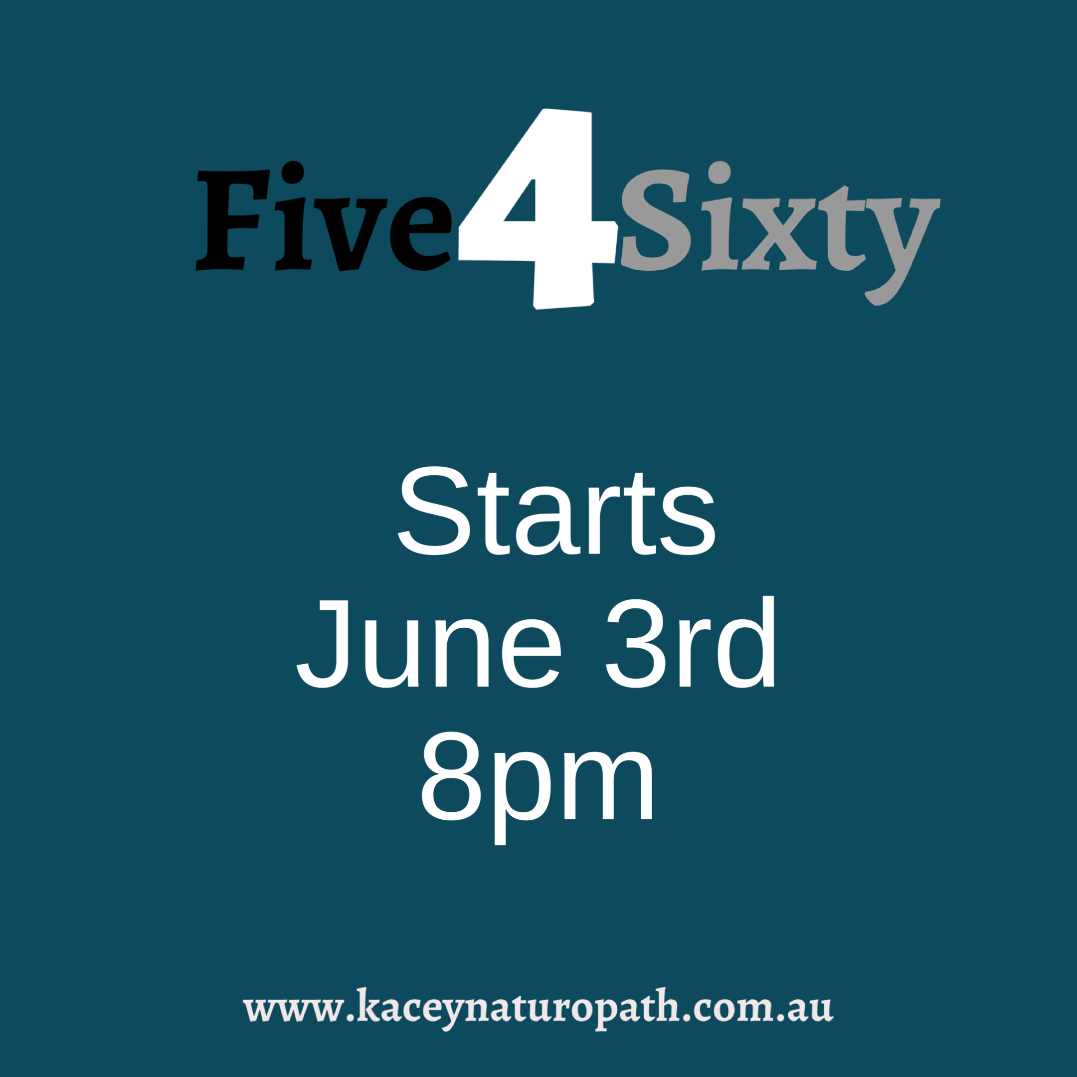 five for sixty starts june 3rd.PNG