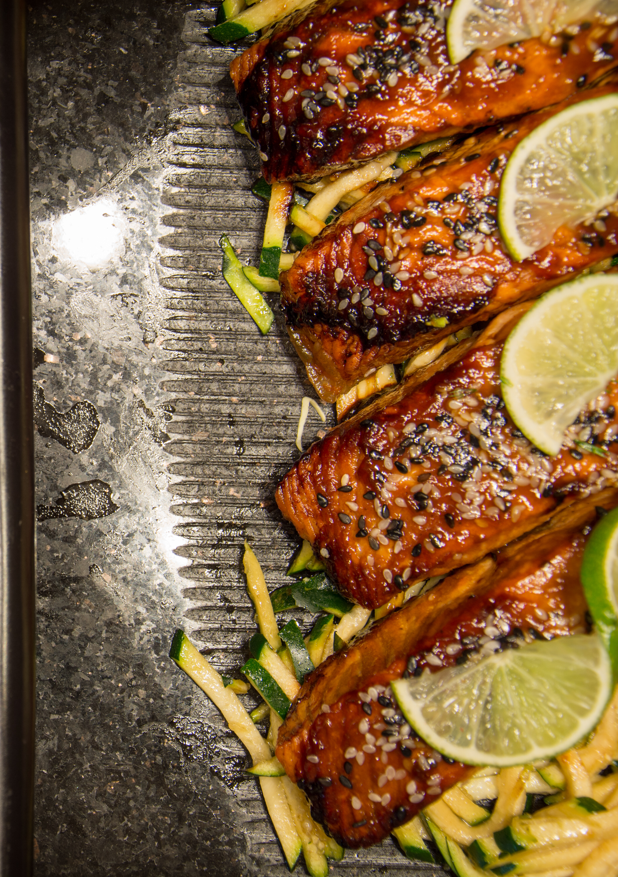 Ginger and Lime Salmon with Asian Greens