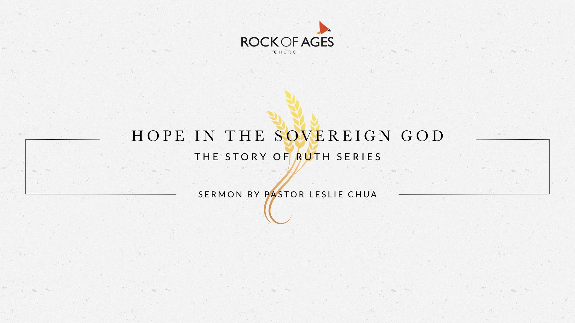 Hope In The Sovereign God