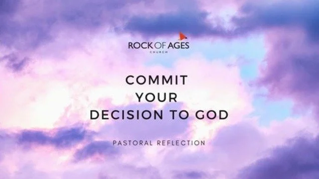 Commit Your Decision To Go