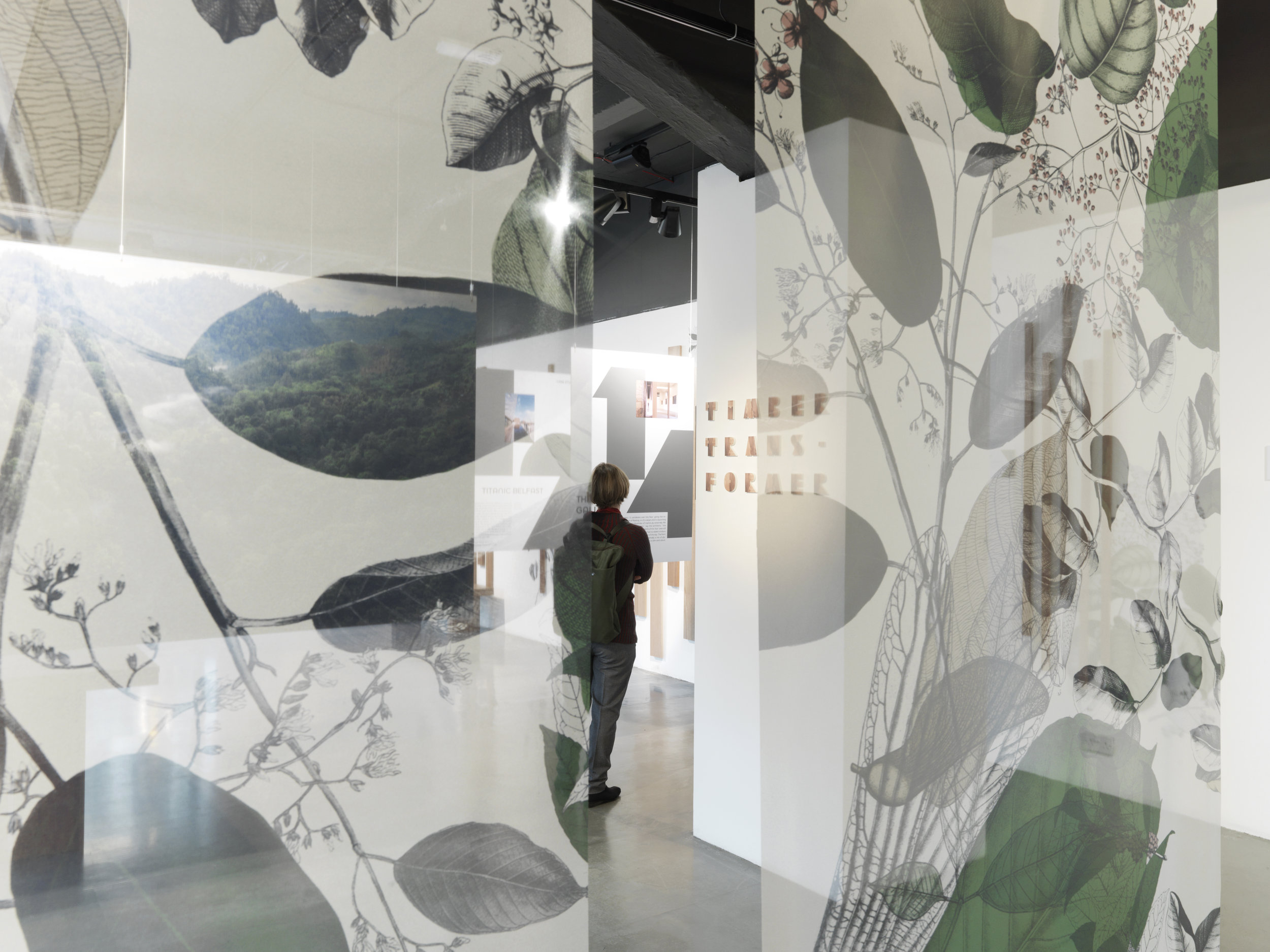 Timber Transformer. February 2018. The Built Environment Trust This exhibition explained how global forest governance is transforming and how the timber we buy can enrich the lives of others. It was also about how we are all connected, why things grown and made in Indonesia matter everywhere, and how the design, growing and use of timber in the age of climate change can greatly influence the future for Indonesians, for the rainforest and for us. We designed the exhibition identity, display boards, plinths and digital elements.