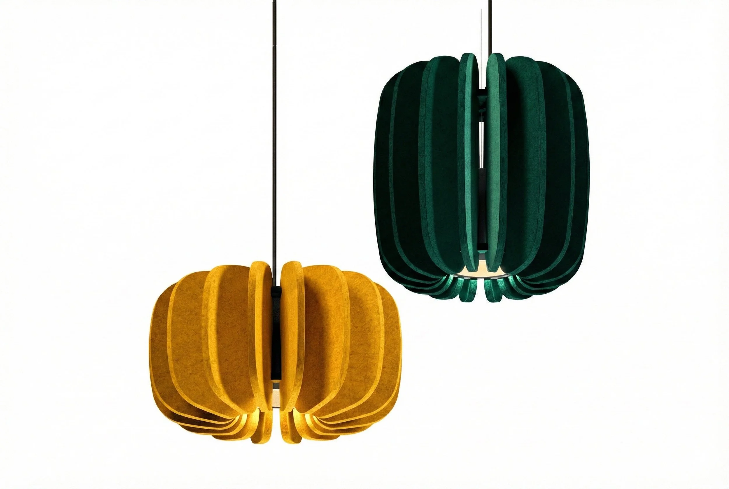 PetFelt Acoustic pendant lighting in London office Large 3.jpeg