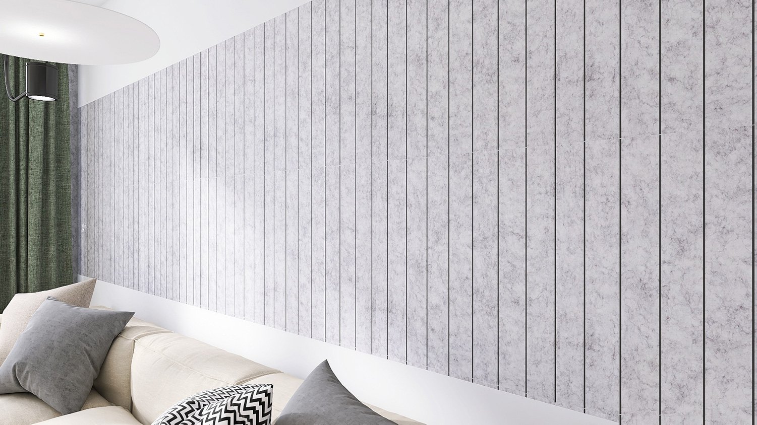 Wallpaper improves acoustic comfort