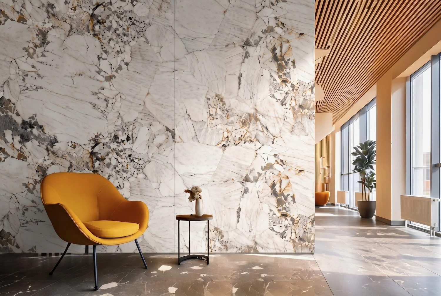 PetFelt Marble printed acoustic panels in a modern london office UK 2.jpeg
