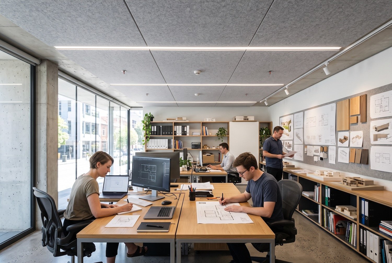 PetFelt Acoustic Ceiling Surface in london architecturlal office 1.jpeg
