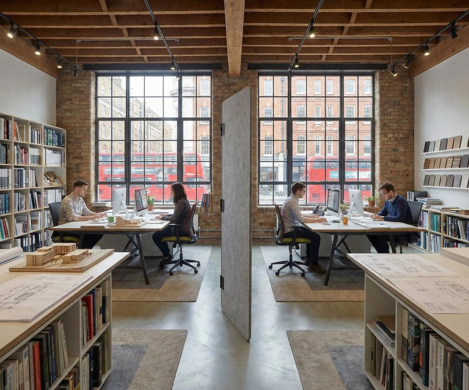Acoustic partition in London Architectural  office.jpeg