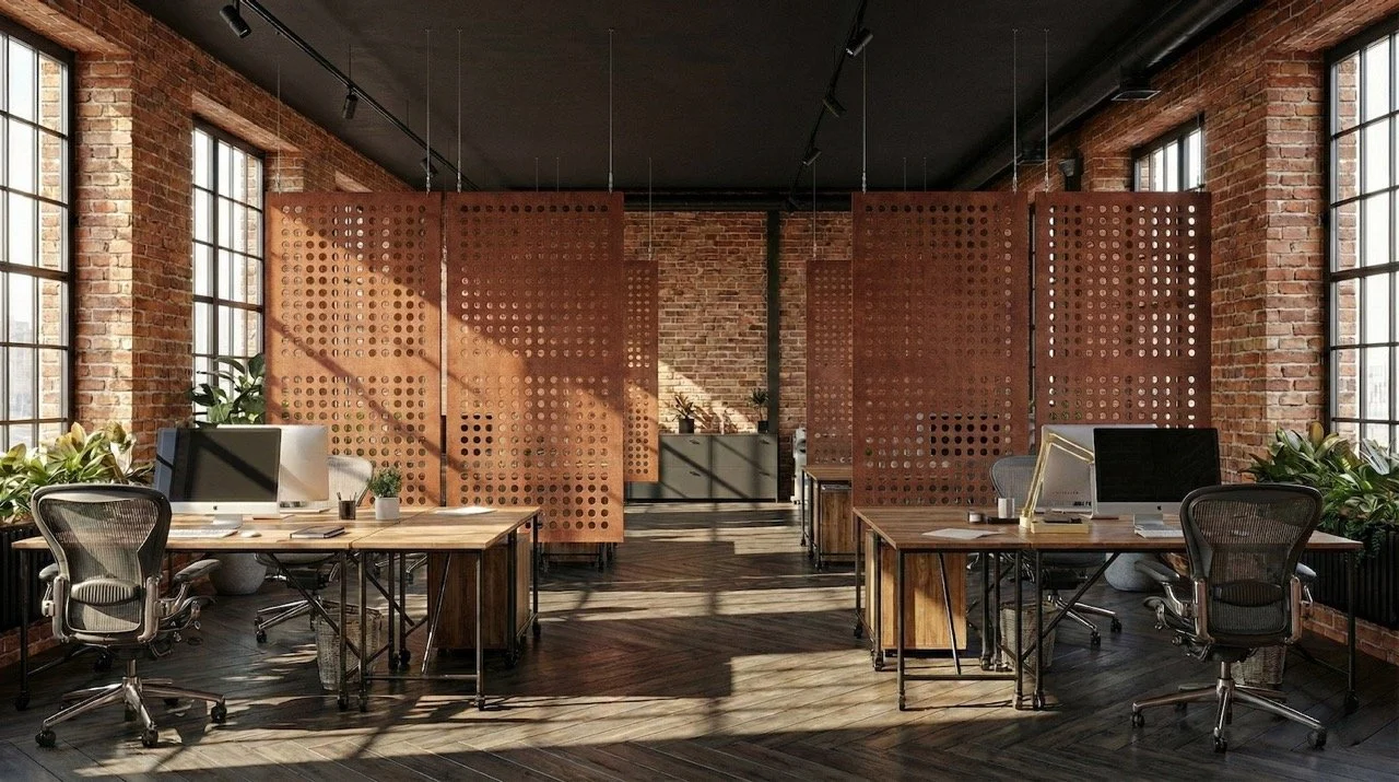 PetFelt suspensded Privacy Partition in UK London office 3 Large.jpeg