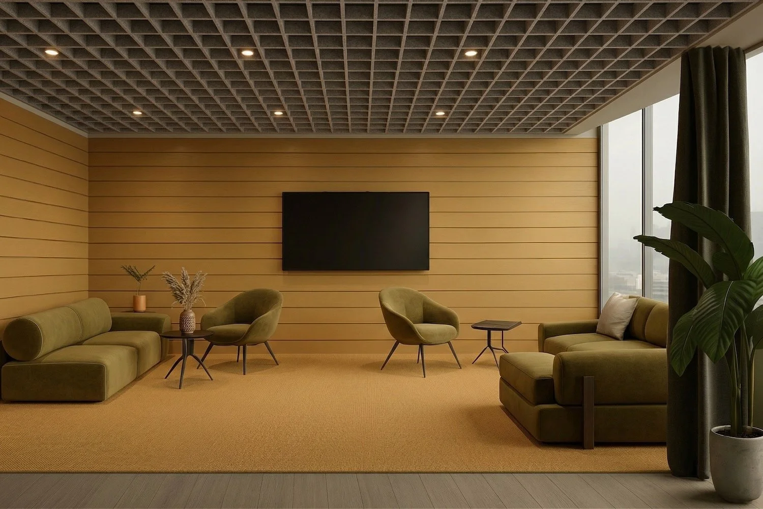 PetFelt GridWork Celing Baffles in UK Office, axis 1 .jpeg (Copy)