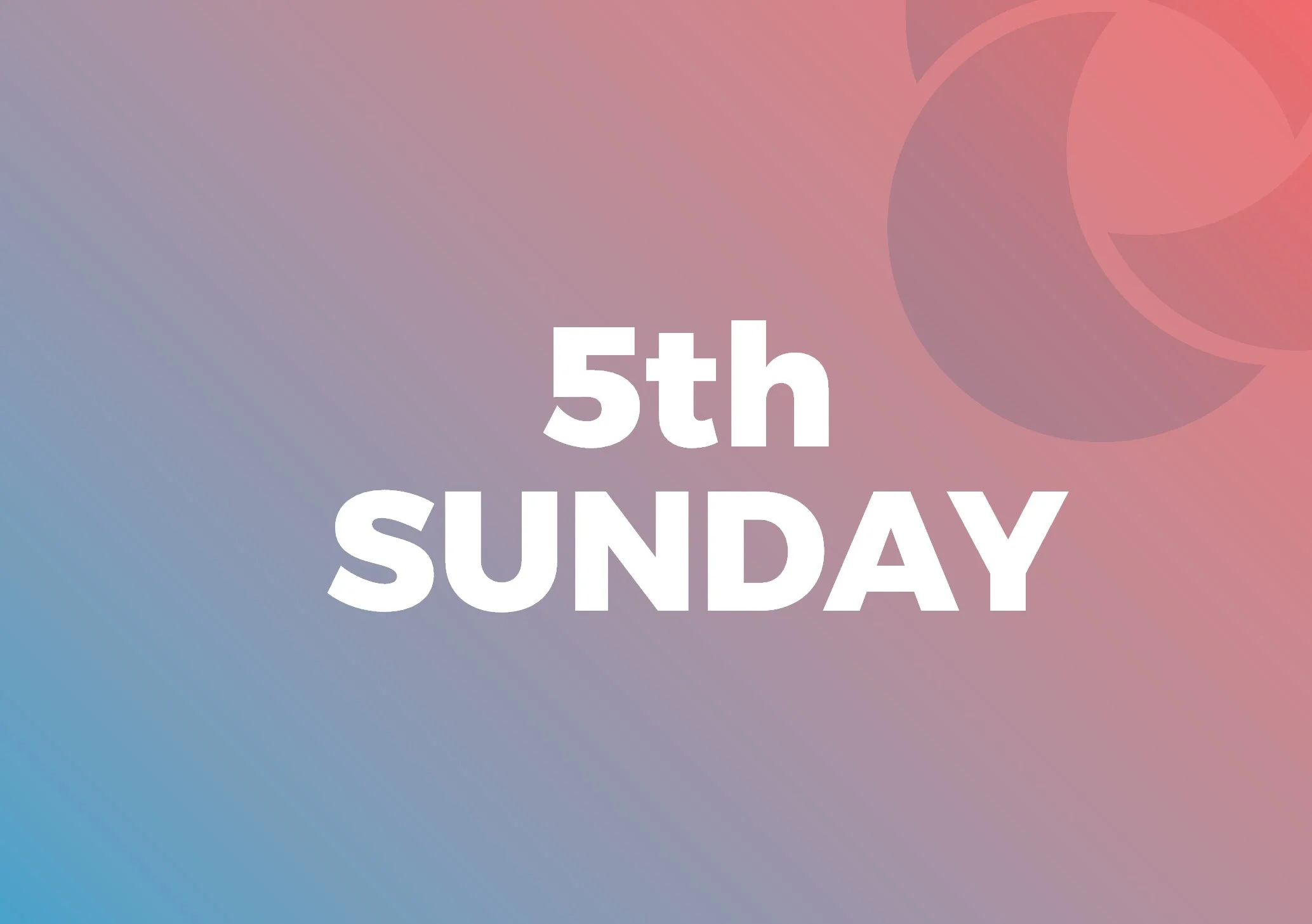 5th Sunday