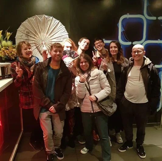 Group shot with about half the group - sorry to those who had to leave before we took this photo!