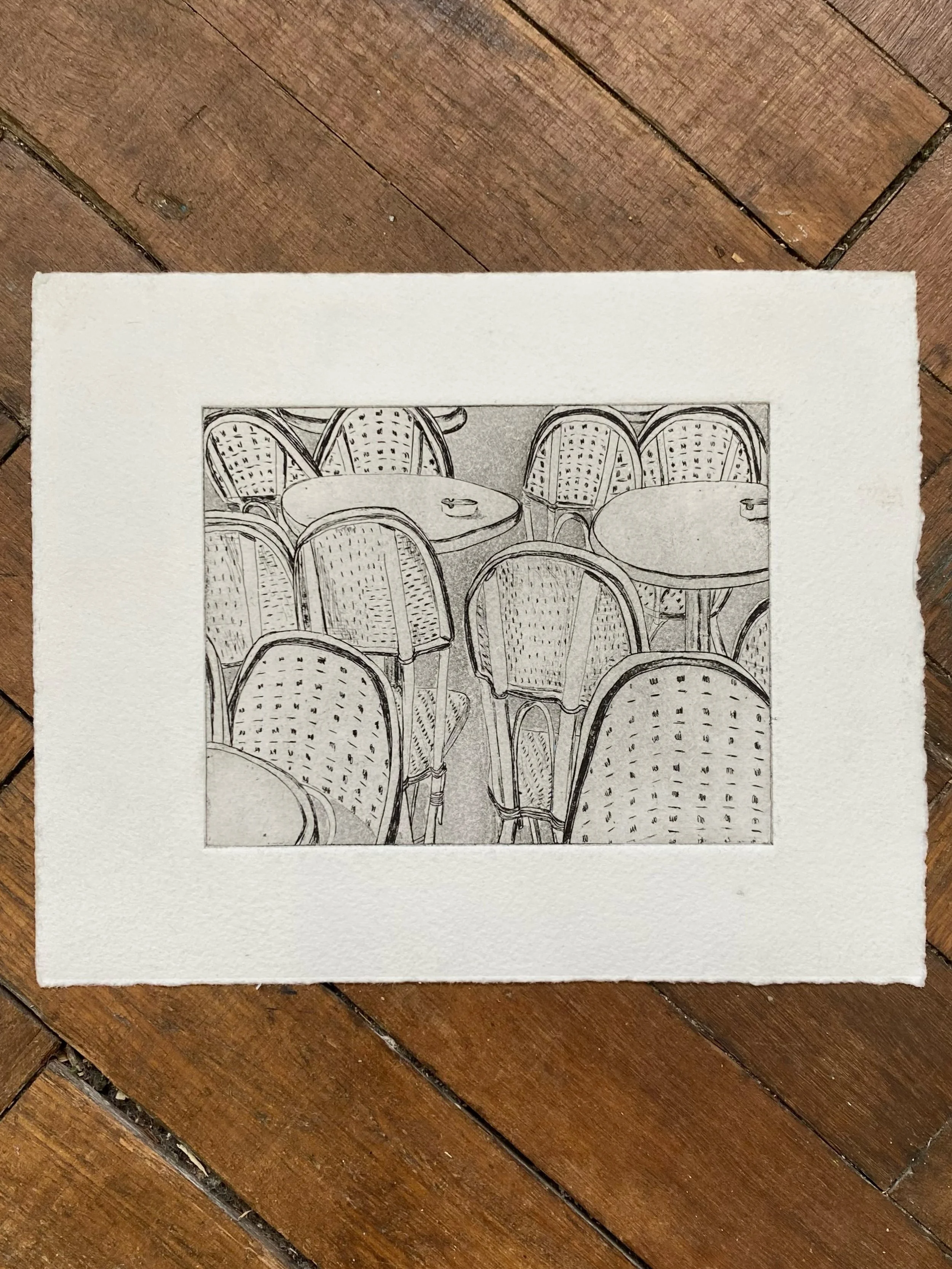 More chairs, more etchings