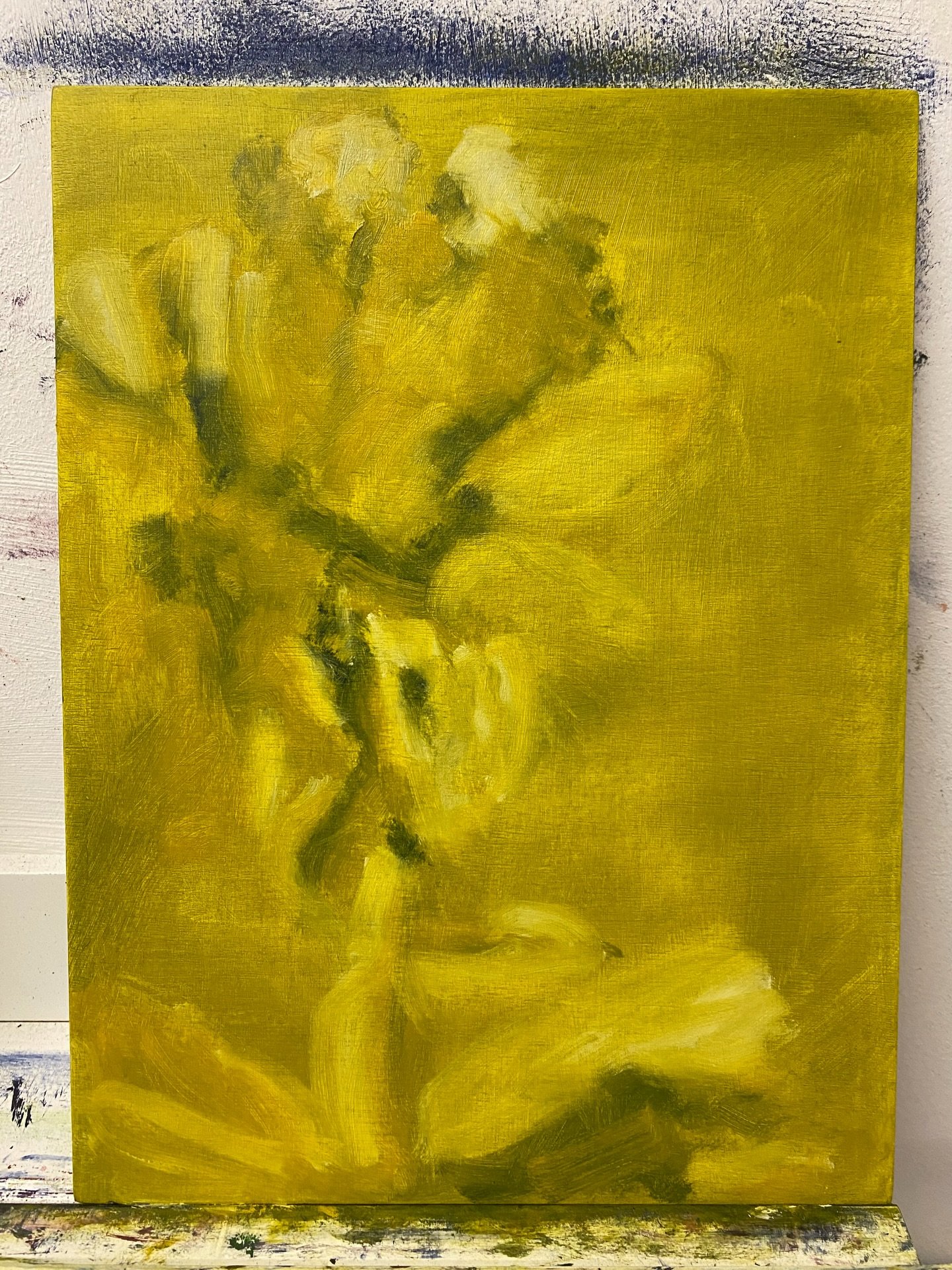 I&rsquo;ve been thinking a lot about knowing when to stop when painting, it&rsquo;s easy to overwork and difficult to leave something &lsquo;unfinished&rsquo; but sometimes all you need is a few brushstrokes. 

Some process shots where I liked someth