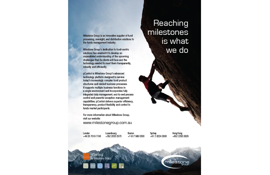 Ad for Milestone Group