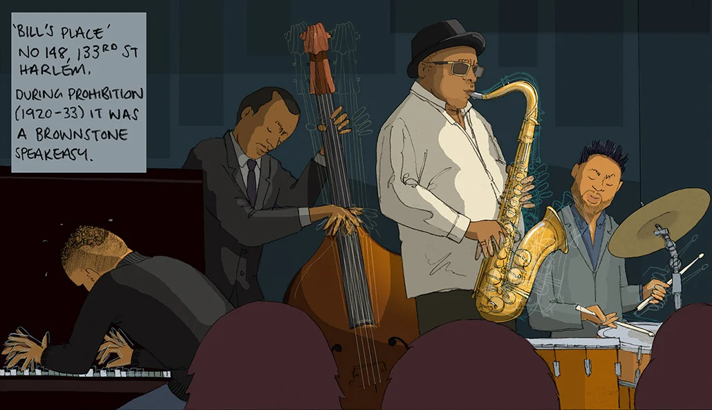 Bill’s Place, cool jazz, Harlem, New York