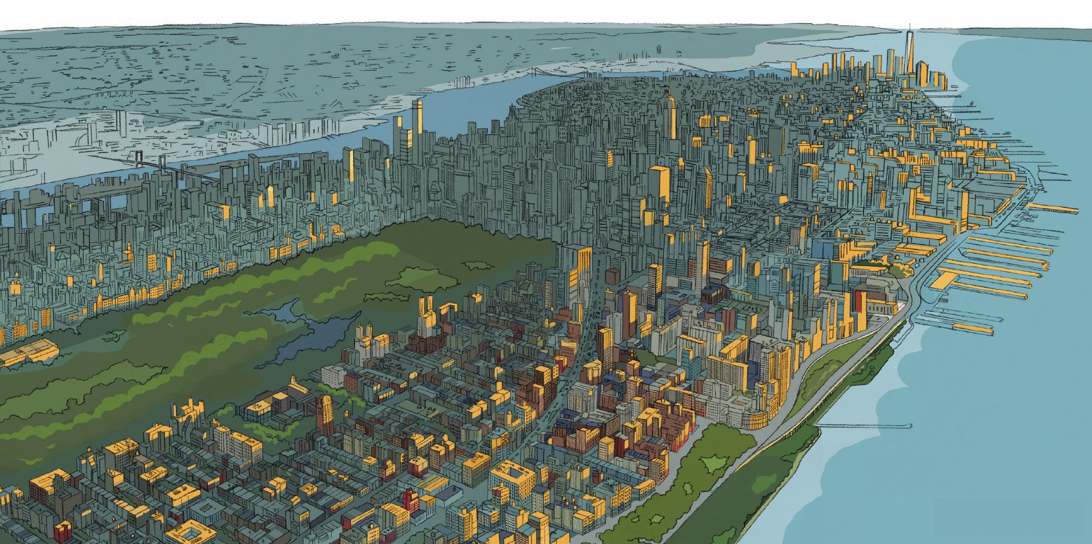 Over Manhattan, New York