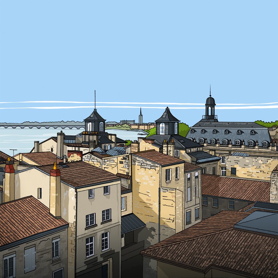 Bordeaux rooftops