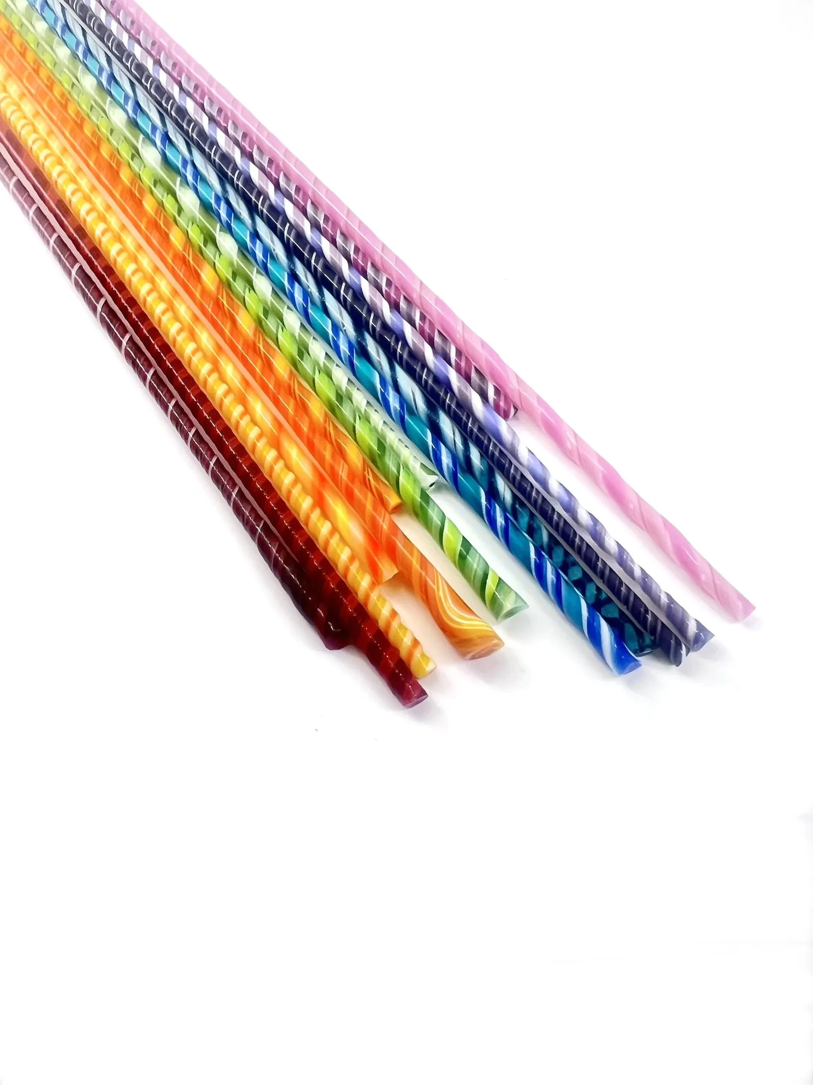 COE 90 Bullseye Glass | 14 Irregular Twisties