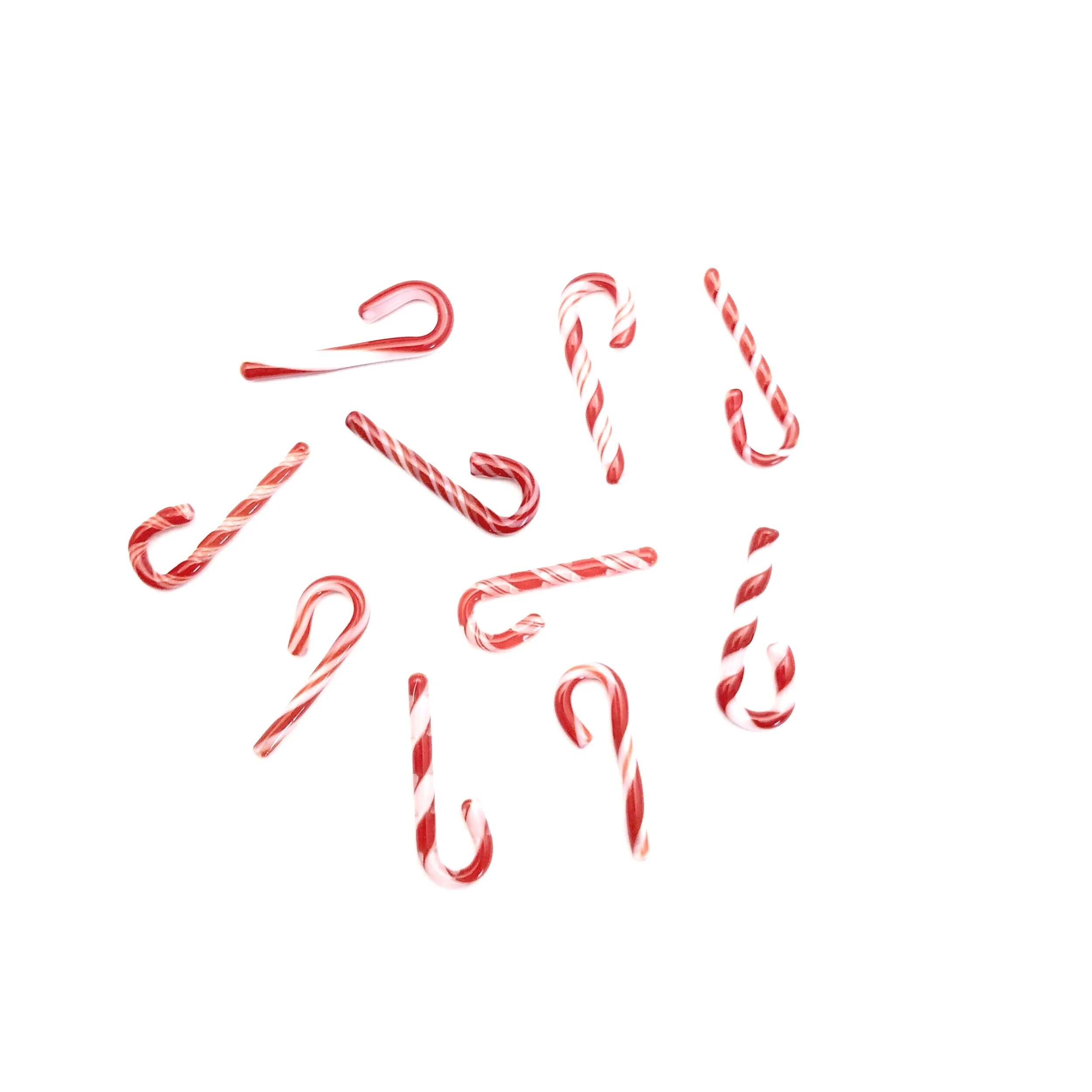 Candy Canes | Red White Variety | Small | Pack of Ten