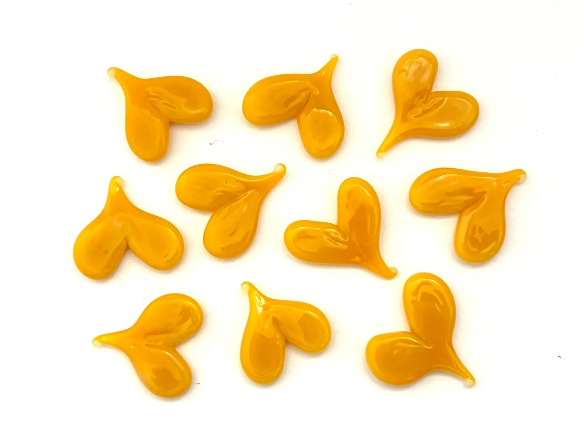 Pumpkin Orange | COE 90 Bullseye Glass | Pack of 10