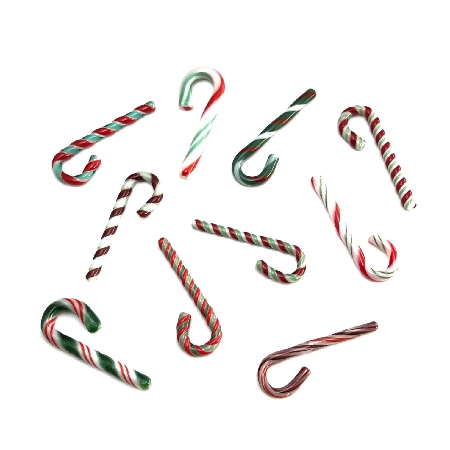 Fusible Candy Canes | Red White Green | Medium | Variety