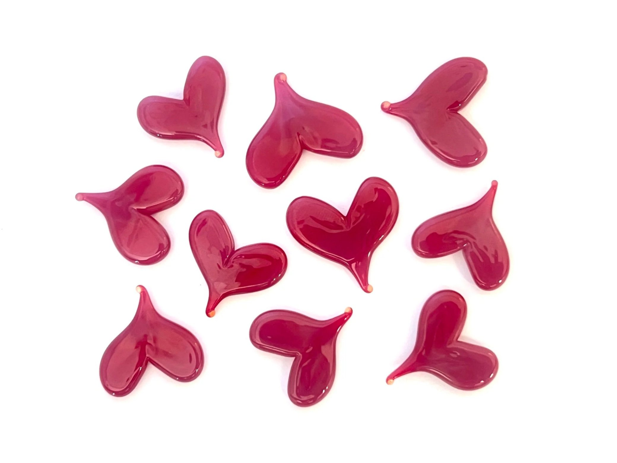 Transparent Red | COE 90 Bullseye Glass | Pack of 10