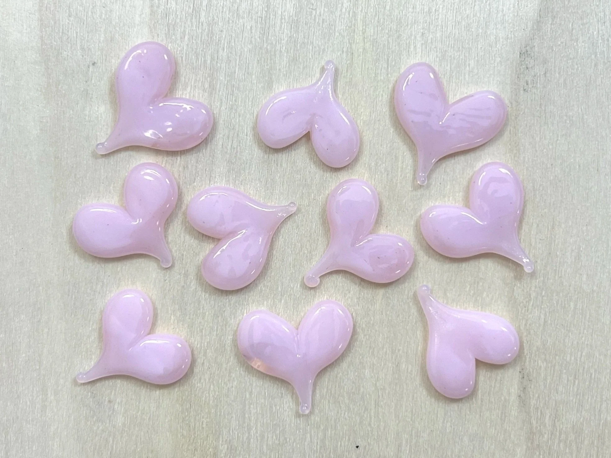 Petal Pink | COE 90 Bullseye Glass | Pack of 10