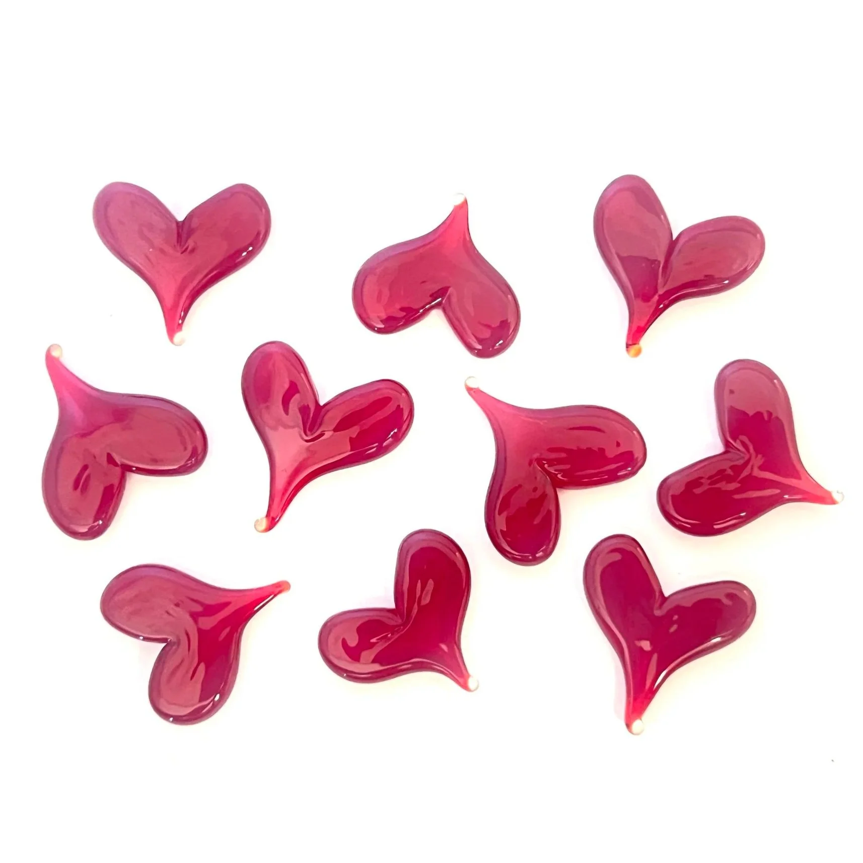 Fusible Hearts | COE 90 | Sunset Coral