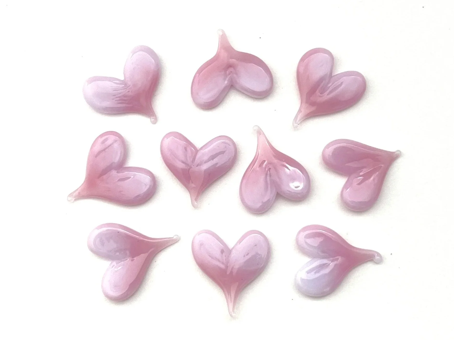 Pink Blush | COE 90 Bullseye Glass | Pack of 10