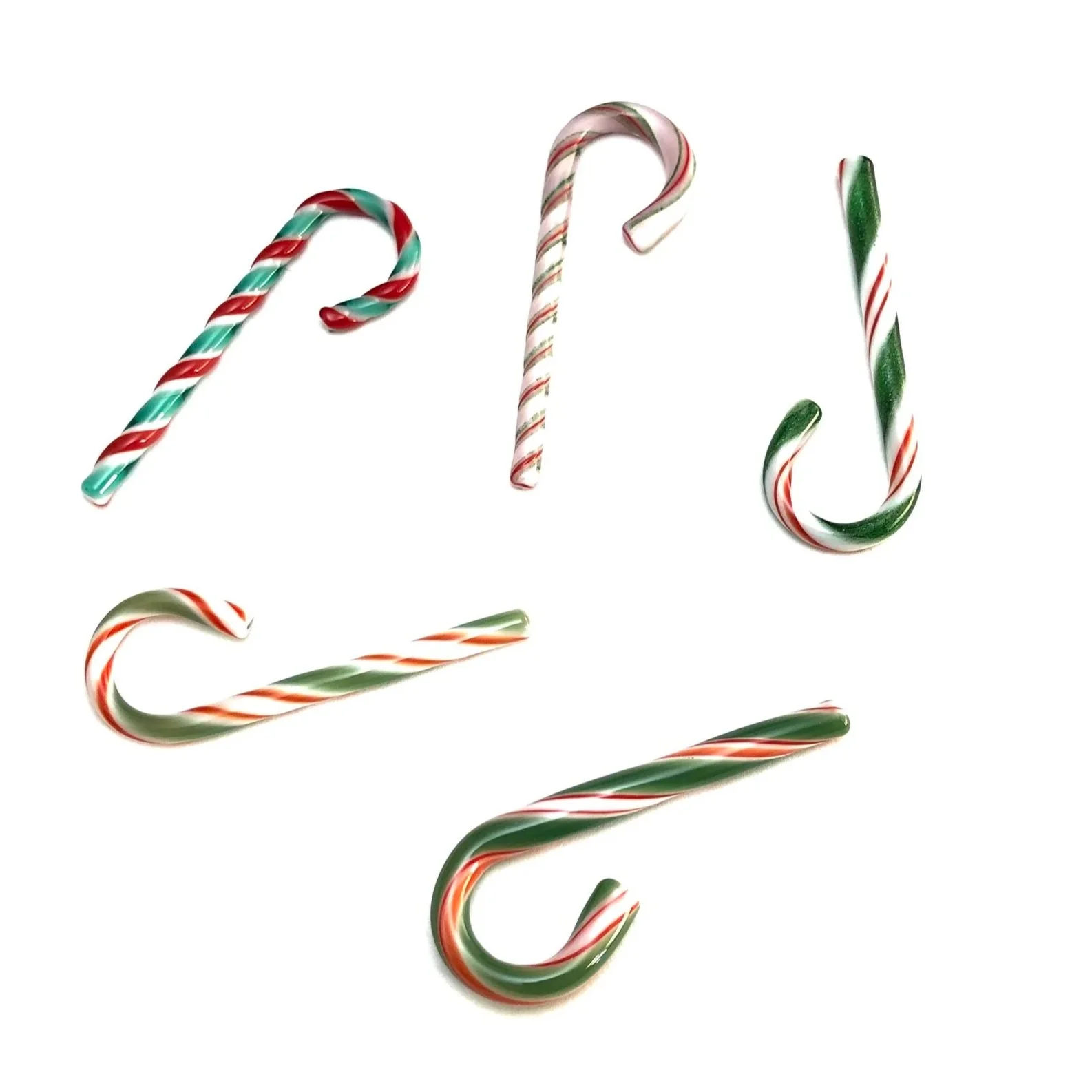 Fusible Candy Canes | Red White Green | Large | Variety
