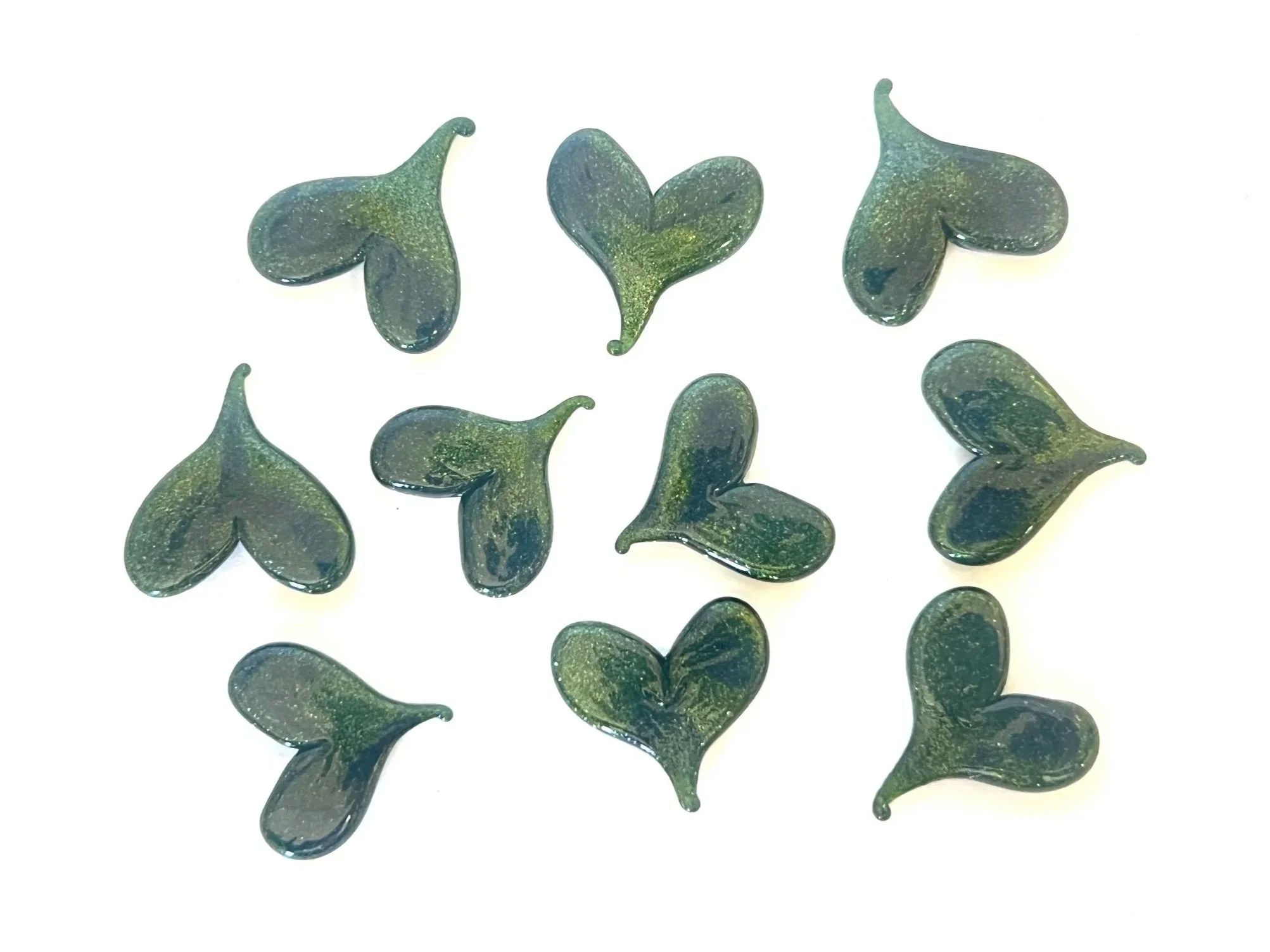 Light Aventurine Green | COE 90 Bullseye Glass | Pack of 10