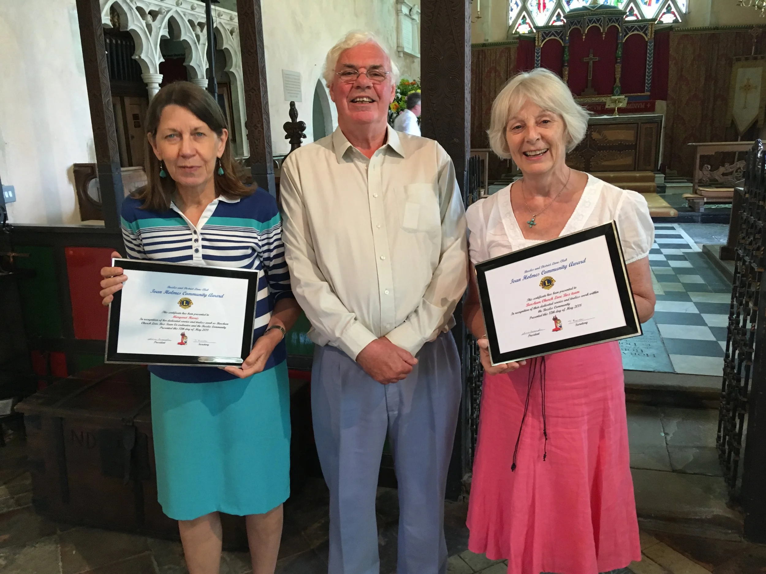 Holy Trinity Church Certificate Presentation