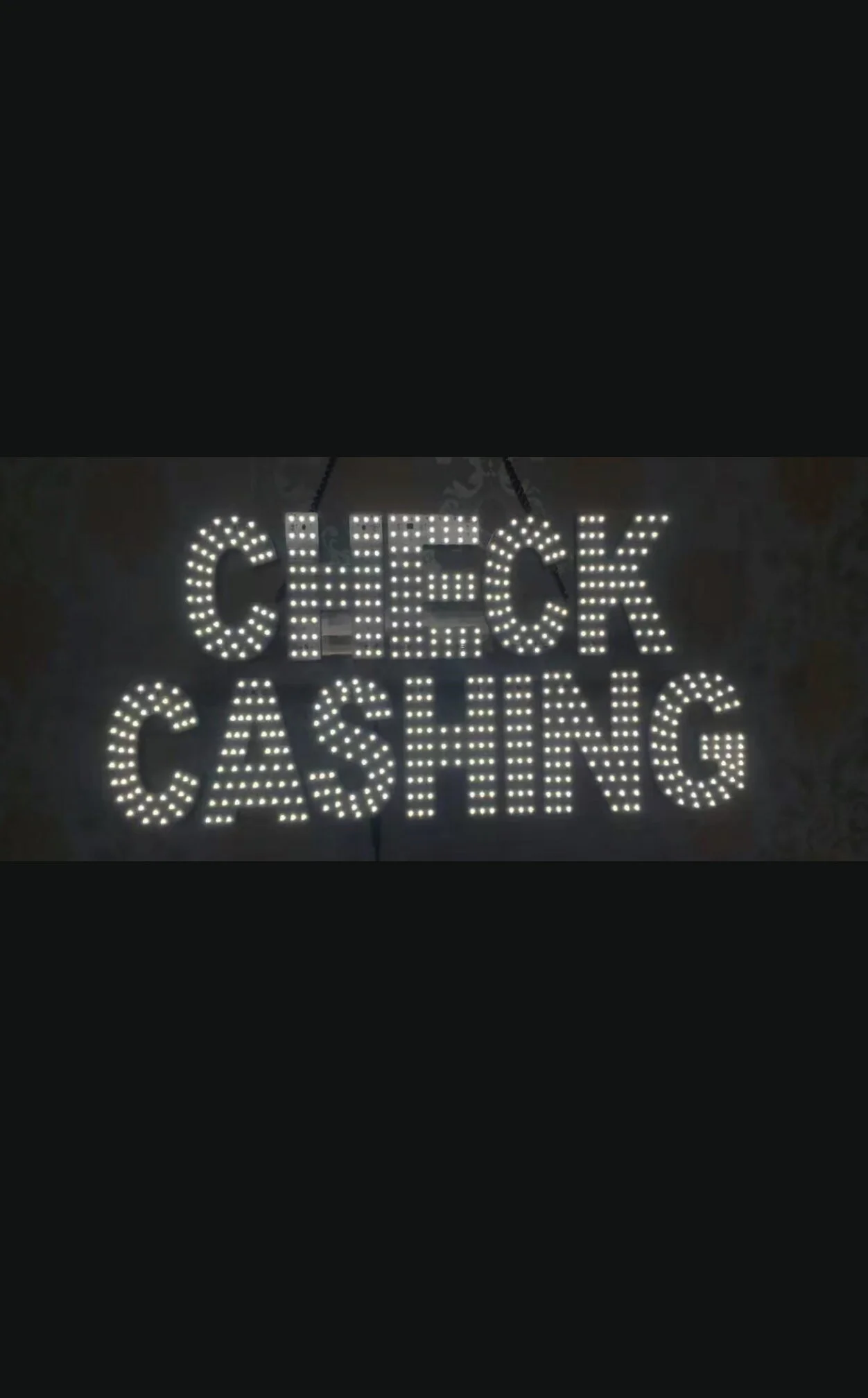 EPL LED BIS CHECK CASHING SIGN