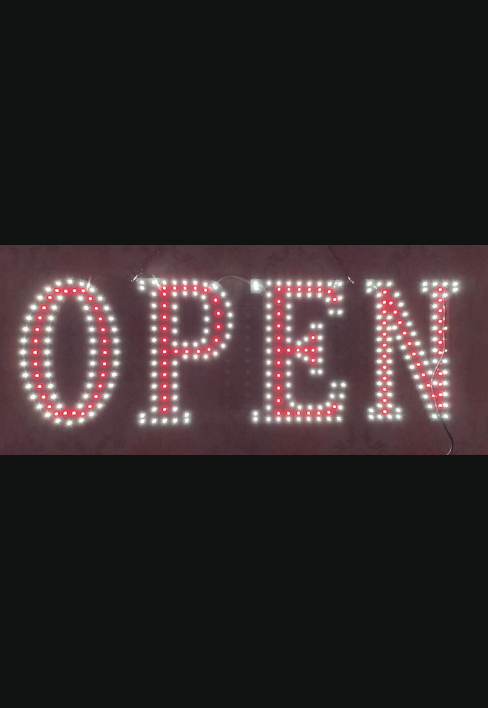 LED BIS OPEN SIGN SERIES, small red