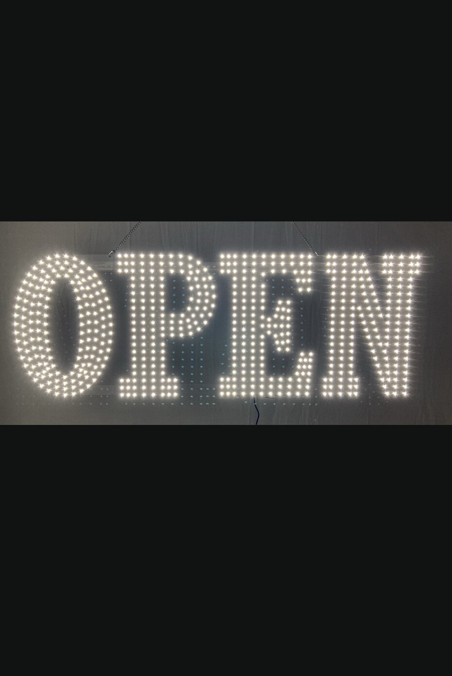 LED BIS OPEN SIGN SERIES, medium white