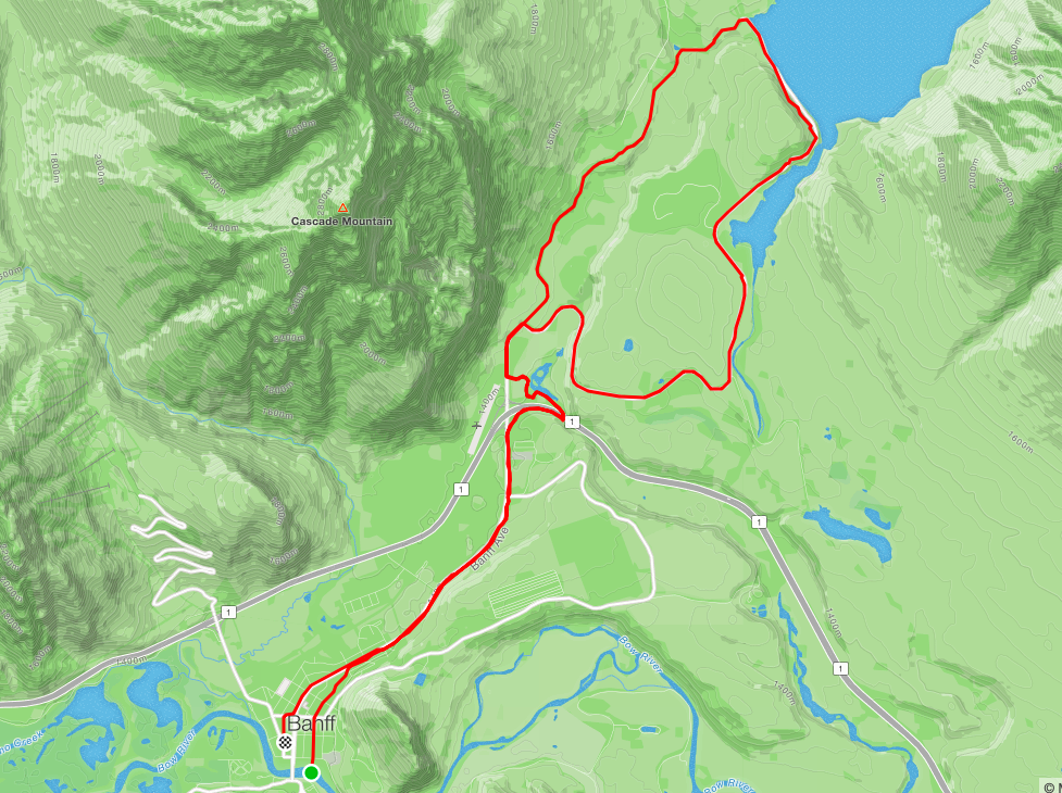 Lake Minnewanka Loop ride