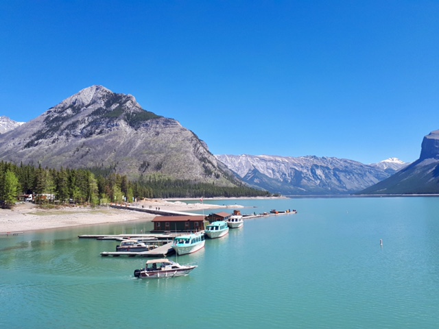 View from the Lake Minnewanka Road