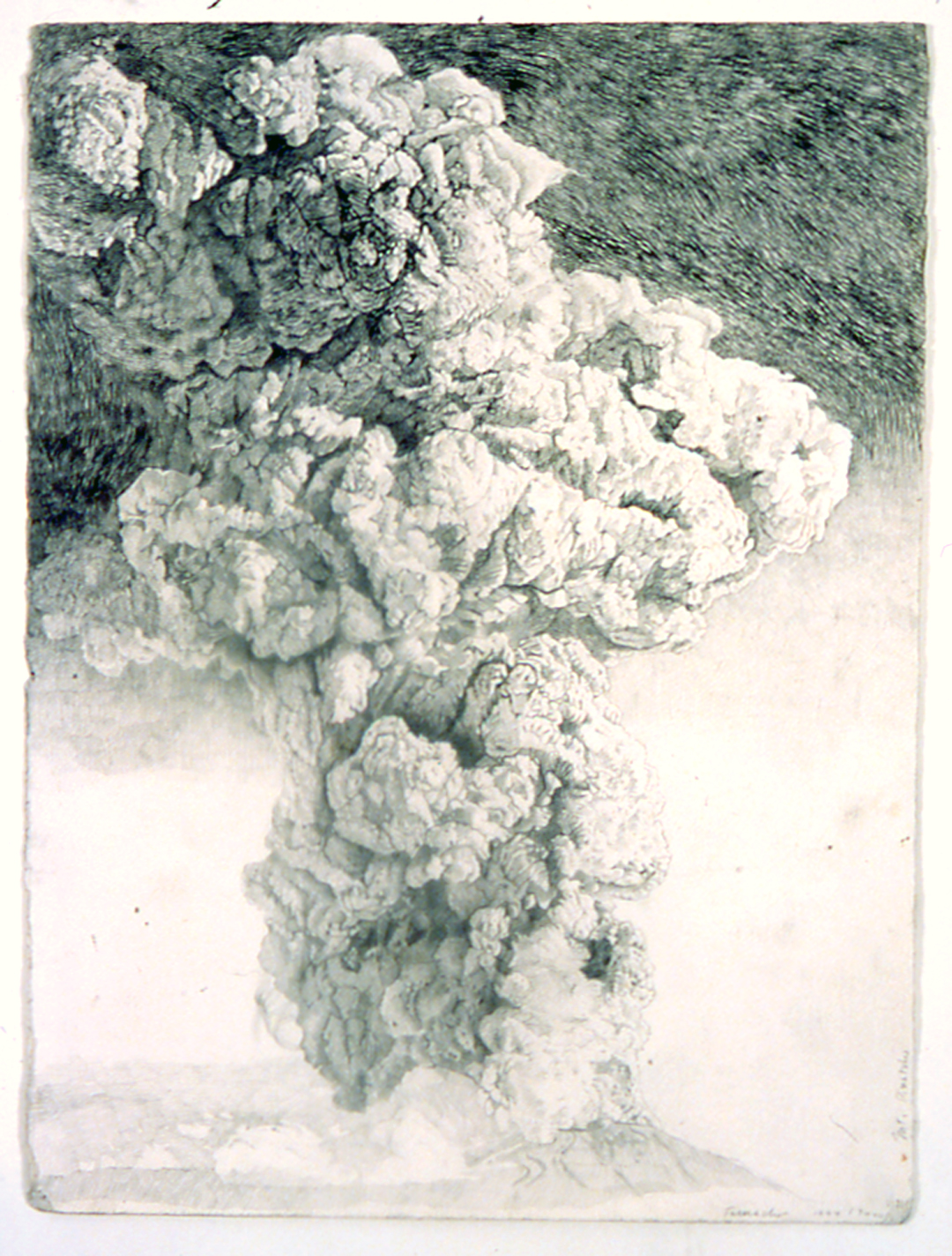 Mt. Pinatubo, 1999-2000, Graphite on Paper,  30 x 22 inches, Artist Collection