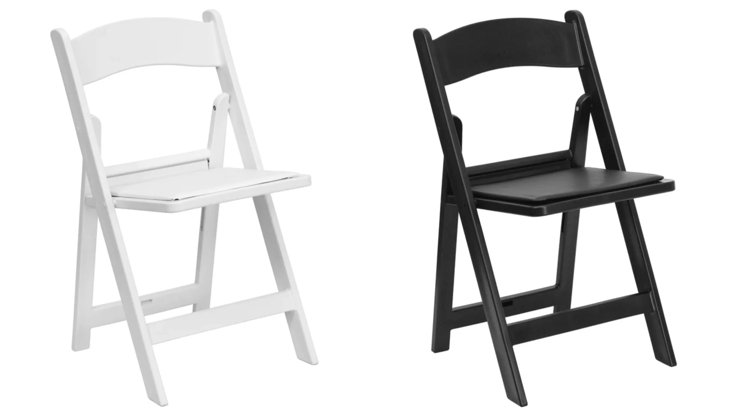 Resin Folding Chairs with Cushions