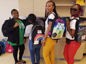 Walker-Jones Education Campus received a donation surprise from a non-profit executive director alumnus where Love Conquers All