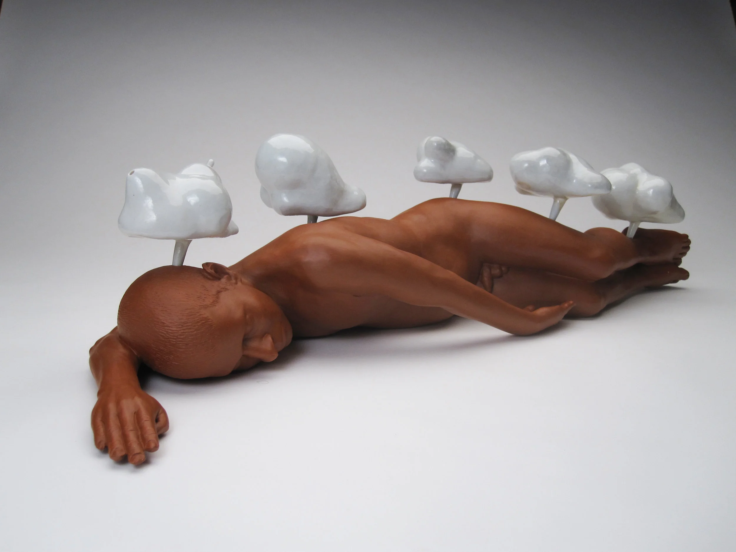 Sleeping Male with Cloud Forms (Stirrup Vessel series)