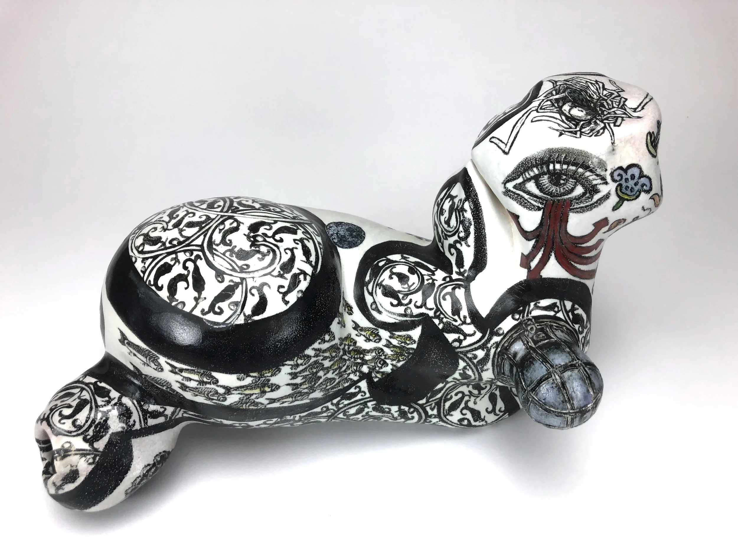 Tattooed Jelly Baby with Burning Desire