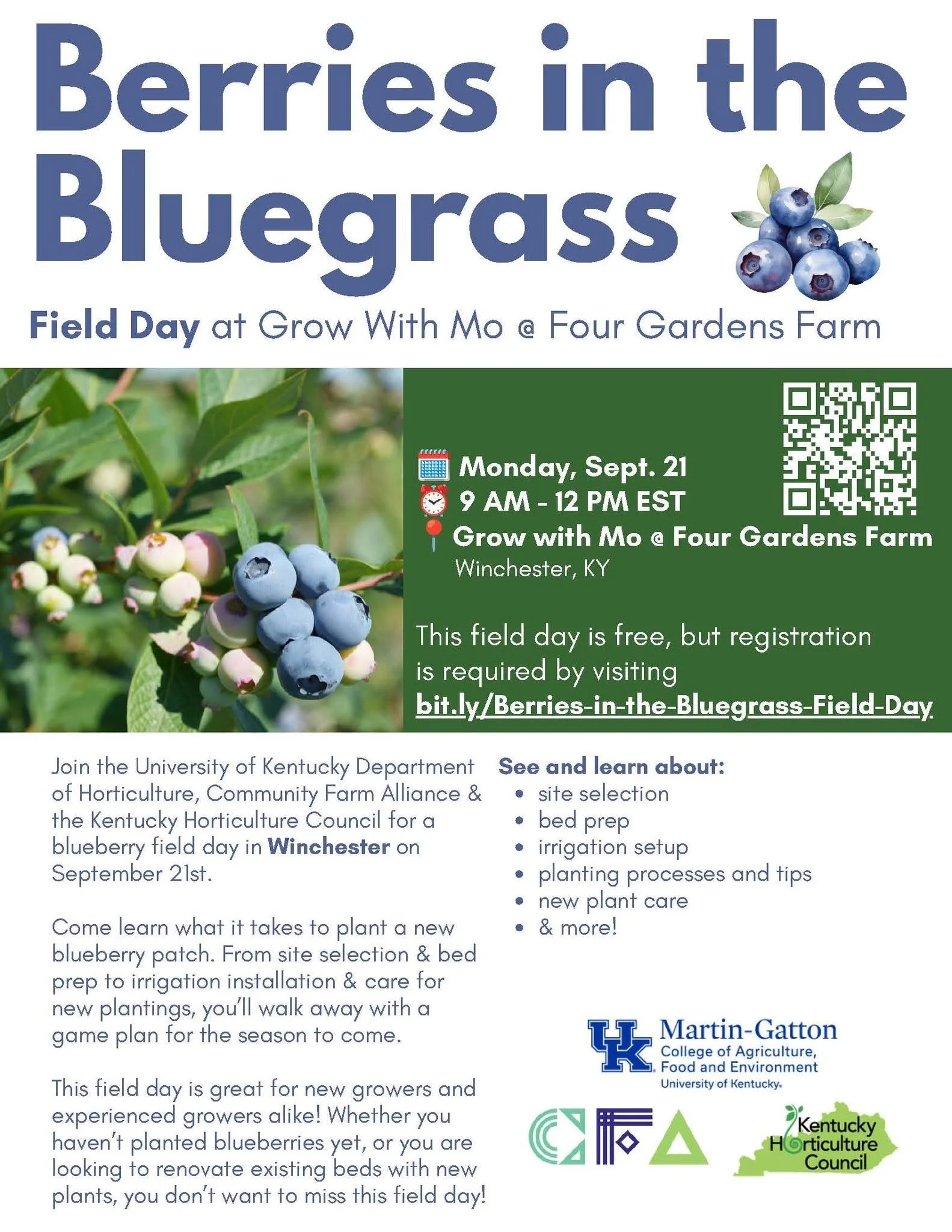 Berries in the Bluegrass Field Day